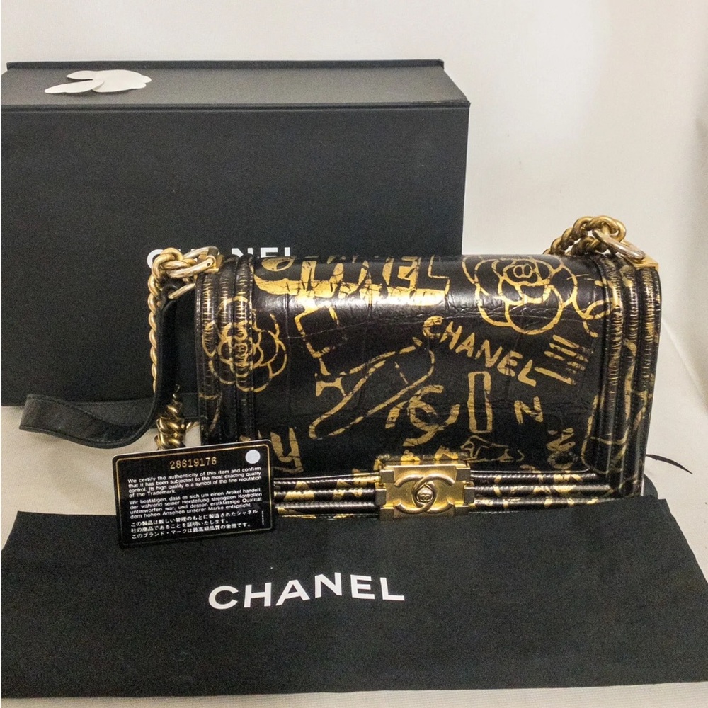 Chanel LeBoy  Limited Edition Graffiti Bag.